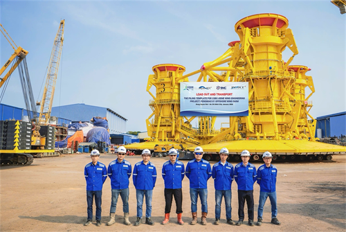 Cung cấp dịch vụ cơ sở hạ tầng phục vụ hạ thuỷ cấu kiện Piling Template nặng 2,100T và chế tạo, gia công, lắp đặt gối đỡ hàng; chằng buộc hàng trên sà lan