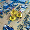 Provision of port service & seafastening Piling Template (total 2,100 tons) on Trung Nam S05 barge at Dong Xuyen Port